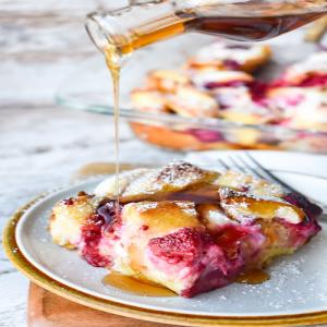 Raspberry Cheesecake French Toast Casserole_image