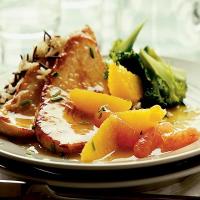 Turkey steaks with citrus & ginger sauce image