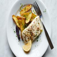Roasted Halibut and Potatoes With Rosemary_image
