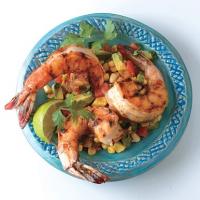 Chile-Rubbed Shrimp with Avocado Corn Cocktail_image