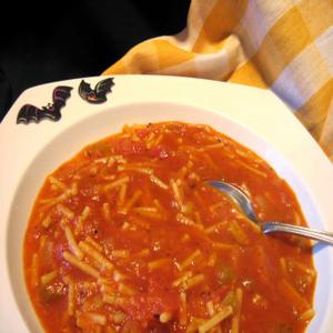 Vermicelli and Paprika Soup (Dweda Zaara)_image