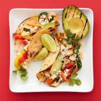 Grilled Avocado and Veggie Tacos image