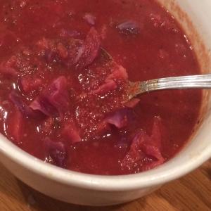 Cabbage and Roasted Pepper Soup image