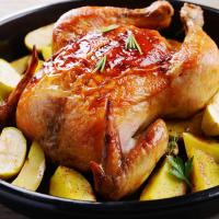 Roasted Cider Chicken with Ginger and Apples_image