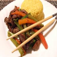 Stir-Fried Shredded Beef With Peppers_image