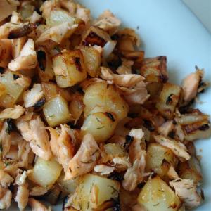 Salmon Hash With Potatoes & Dill_image