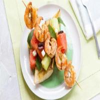Grilled Shrimp, Watermelon and Feta Salad image