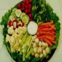 Beginner's Veggie Tray And Ranch Dip image