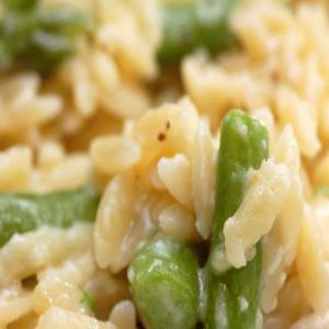Creamy Orzo with Asparagus & Parmesan_image