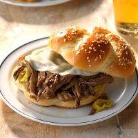 Spicy Shredded Beef Sandwiches image