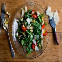 Arugula and Corn Salad With Roasted Red Peppers and White Beans image
