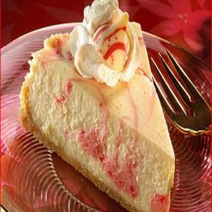 KISSES Candy Cane Swirl Cheesecake image