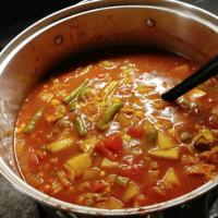 Homemade Vegetable Beef Soup_image