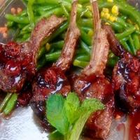 Lamb Chops with Cherry Mint Sauce_image