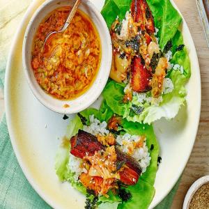 Gochujang pork belly lettuce wraps_image