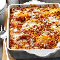 Mozzarella Baked Spaghetti_image