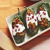 Chiles Rellenos with Cranberry-Almond Picadillo image