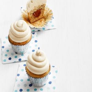 Banana-Nutella Cupcakes with Peanut Butter Frosting image