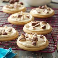 Frosted Malted Milk Cookies image
