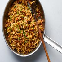 Spicy Sesame Noodles With Chicken and Peanuts image