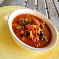 Spicy Smoked Turkey and Black Bean Soup image