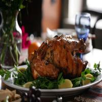 Roast Chicken With Onions And Parsley_image