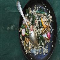 Barley Risotto with Swiss Chard, Radishes, and Preserved Lemon_image