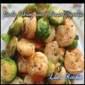 Garlic Shrimp and Brussel Sprouts_image