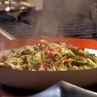 Fettuccini with Garden Vegetables and Greens image