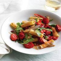 Pasta with Roasted Vegetables and Arugula image