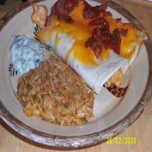 Easy Cheesy Chicken Enchiladas With Yogurt Sauce_image