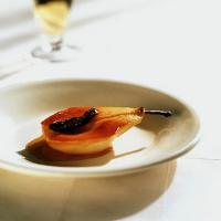 Baked Vanilla Pears with Figs image