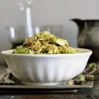 Shredded Brussels Sprouts with Maple Hickory Nuts image