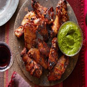 Grilled Paprika Chicken Wings with Chimichurri_image