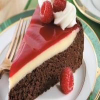 Raspberry-Glazed Double Chocolate Dessert Recipe - (4.4/5)_image