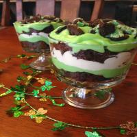St. Patrick's Day Brownie Trifle Recipe - (4.1/5)_image