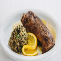 Roast Duck a L'Orange With Dirty Rice image