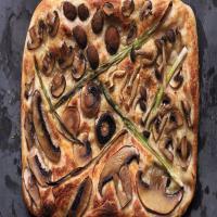 Mixed-Mushroom and Scallion Pizza image