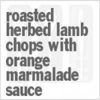 Roasted Herbed Lamb Chops With Orange Marmalade Sauce_image