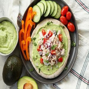 Easy Roasted Chicken Pita with Avocado Spread_image
