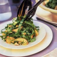 Shredded Collard Greens with Walnuts and Pickled Apples_image