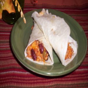 Tex-Mex Chicken and Rice Burritos image