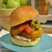 Fried Green Tomato Parm Sandwiches image