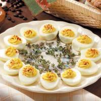 French Onion Deviled Eggs image