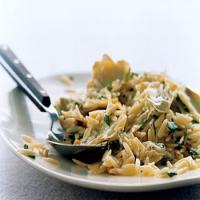 Orzo with Artichokes and Pine Nuts image