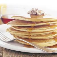 Cornmeal Pancakes with Honey-Pecan Butter image