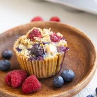 Berry Baked Oatmeal Muffins_image
