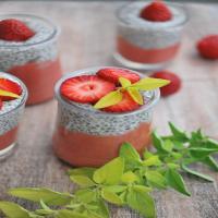 Chia Pudding with Strawberry Puree_image