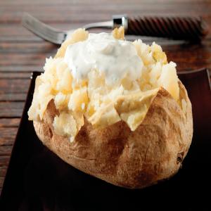 Baked Potatoes with Spiced Sour Cream image