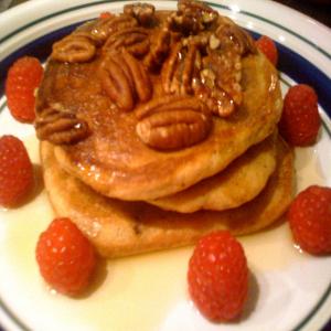 Maple Pecan Almond Raisin Pancakes image